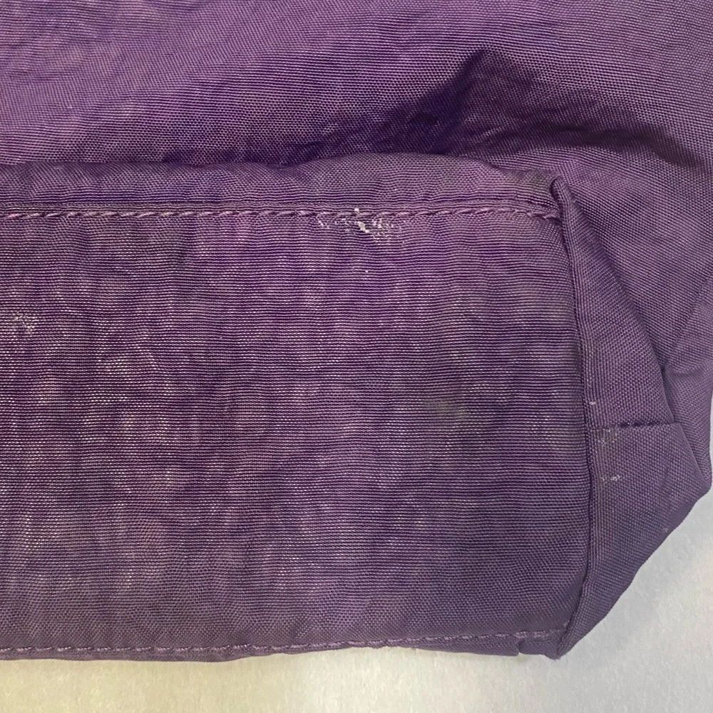 Kipling Belammie Hobo Crossbody Bag Purse Purple Gorilla Keychain